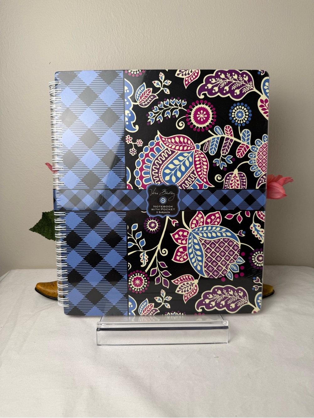 NWT Vera Bradley Alpine Floral 3 subject Large Notebook Retired